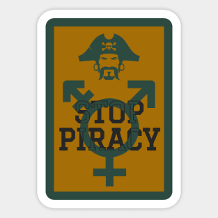 No Piracy Sticker